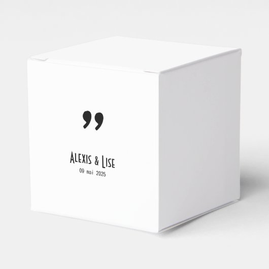 Boite à dragées Apostrophe フェイバーボックス (正面サイド)