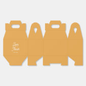 Boite à dragées colorus - Orange フェイバーボックス (見開き)