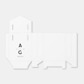 Boite à dragées "Lettrus" フェイバーボックス (折り畳みなし)