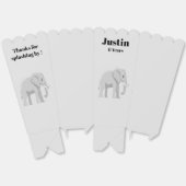 Boîte à popcorn personnalisée éléphant anniverssai フェイバーボックス (見開き)