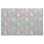 BOJANGLESのレトロの点: 白で多色刷り ファブリック (ファットクウォーター)