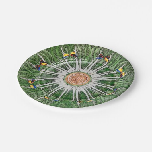 Bok Choy 7" Plate ペーパープレート (アングル)