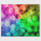 Bokeh colorful rainbow background ラッピングペーパー (フラット)