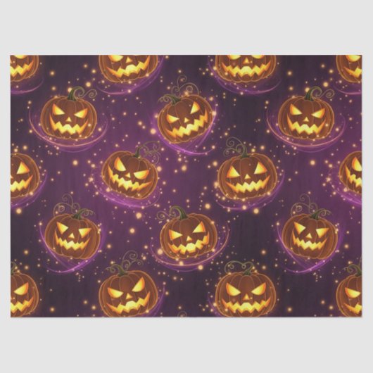 Bokeh Halloween | Glowing Jack-O’ Lantern (2) 薄葉紙 (正面)