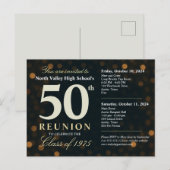 Bokeh Lights 50th 高校同窓会2日間イベント ポストカード (正面/裏面)