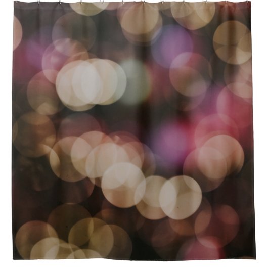 Bokeh photography of lights シャワーカーテン (正面)