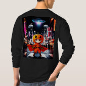Bokuchander UFO design Long sleeves T-Shirt Tシャツ (裏面)