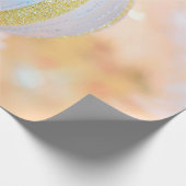 bola navidad color dorado ラッピングペーパー (角)