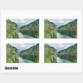 Bolboci Lake, Romania 長方形シール (シート)