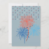 Bold 250th Anniversary Patriotic Eagle & Liberty 招待状 (裏面)