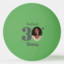 Bold 30th Birthday Party Photo  卓球ボール