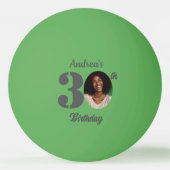 Bold 30th Birthday Party Photo  卓球ボール (裏面)