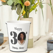 Bold 30th Birthday Party Photo 紙コップ