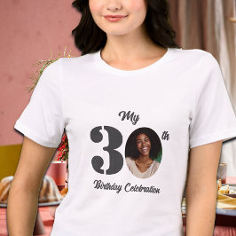 Bold 30th Birthday Photo  トライブレンドＴシャツ