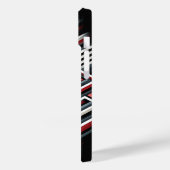 Bold 3D Geometric Maze Phone Case - Red, Black  Case-Mate iPhoneケース (裏面 / 左)