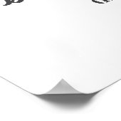 Bold 40th Birthday Party Photo Welcome ポスター (角)