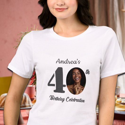 Bold 40th Birthday Photo Guests トライブレンドＴシャツ