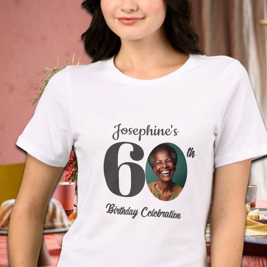 Bold 60th Birthday Photo Guests トライブレンドＴシャツ