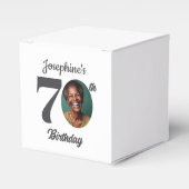Bold 70th Birthday Party Photo Favor フェイバーボックス (正面サイド)