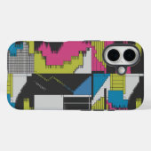 Bold 80s Abstract Geometric Pattern Case-Mate iPhoneケース (裏面 (横))