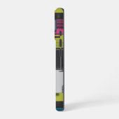 Bold 80s Abstract Geometric Pattern iPhone 16ケース (左側面)