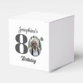 Bold 80th Birthday Party Photo  フェイバーボックス (正面サイド)