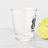 Bold 80th Birthday Photo ショットグラス (左)