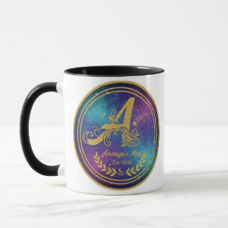Bold 'A' Monogram Mug - Ananya's Est. 2025 Persona マグカップ