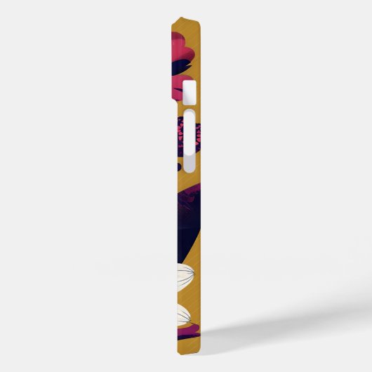 Bold Abstract Floral Art Phone Case - Vibrant Mode Case-Mate iPhoneケース (裏面 / 左)