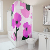 Bold Abstract Floral Pattern シャワーカーテン (インサイチュ)