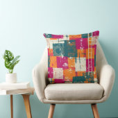 Bold Abstract Geometric - Grunge Brush Texture (1) クッション (椅子)