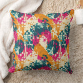 Bold Abstract Geometric - Grunge Brush Texture (3) クッション (ブランケット)