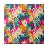 Bold Abstract Geometric - Grunge Brush Texture (3) タイル (正面)