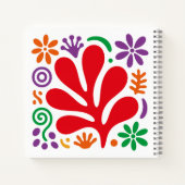 Bold Abstract Notebook Floral Matisse Style ノートブック (裏面)