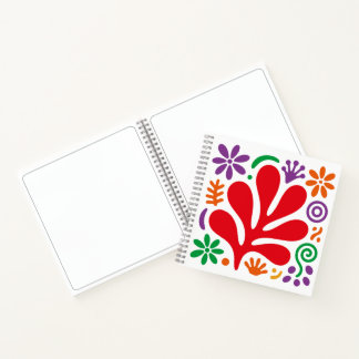Bold Abstract Notebook Floral Matisse Style ノートブック