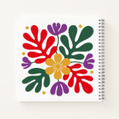 Bold Abstract Notebook Floral Matisse Style Art ノートブック (裏面)