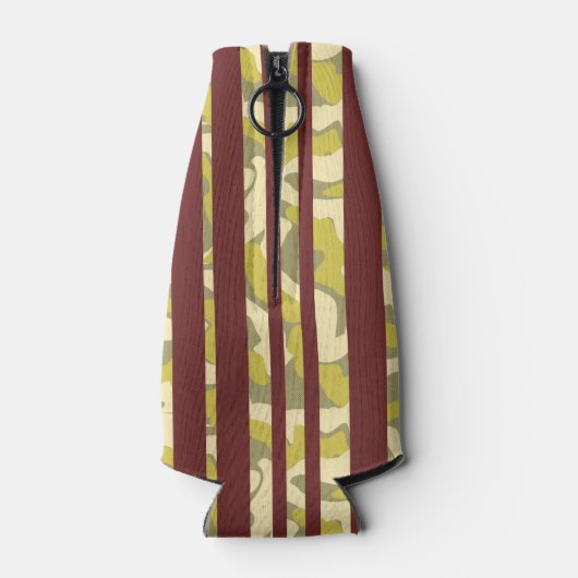 Bold Abstract Stripes Pattern Any Age Birthday  ボトルクーラー (裏面)