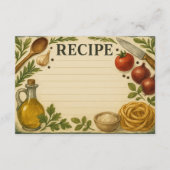 Bold Accents of Tuscany Recipe Card (正面)