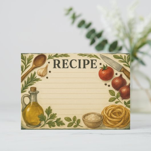 Bold Accents of Tuscany Recipe Card (スタンド正面)