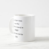 Bold Access to God through Prayer Mug コーヒーマグカップ (正面左)