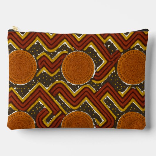 Bold African Print  アクセサリーポーチ (正面)