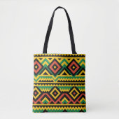 Bold African Print  トートバッグ (正面)