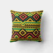 Bold African Print Design クッション (裏面)