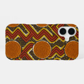 Bold African Print iPhone 16ケース (裏面横)