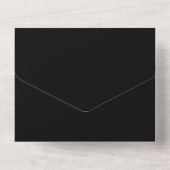 BOLD AMPERSAND グランジブラック ウェディング オールインワン招待状 (裏面)