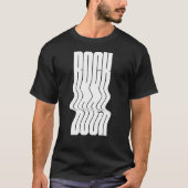 Bold and wavy rock logo tシャツ (正面)