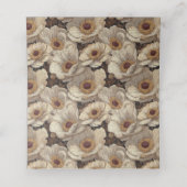 Bold Anemones Themed Mountain Wedding プレイスカード (内部開封)