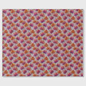 Bold Autumn Maple Leaves on Textured Gray  ラッピングペーパー (フラット)