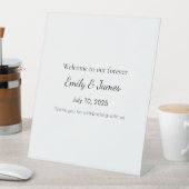 Bold Baby Shower Welcome Sign – Funny Wow Factor 台座サイン (インサイチュ)