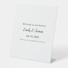 Bold Baby Shower Welcome Sign – Funny Wow Factor 台座サイン